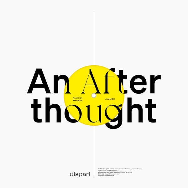 ANATOLIAN WEAPONS - HECTOR ZAZOU - LAURIE ANDERSON : AN AFTERTHOUGHT / INTO YOUR DREAMS [Dispari]