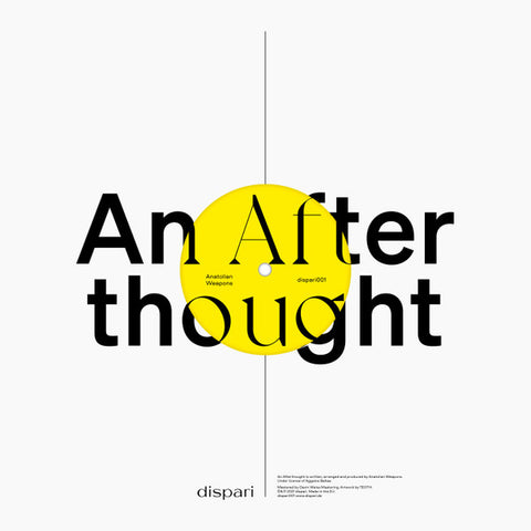ANATOLIAN WEAPONS - HECTOR ZAZOU - LAURIE ANDERSON : AN AFTERTHOUGHT / INTO YOUR DREAMS [Dispari]