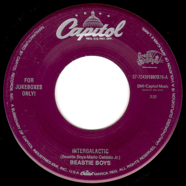 Beastie Boys Intergalactic Capitol 7 Inch