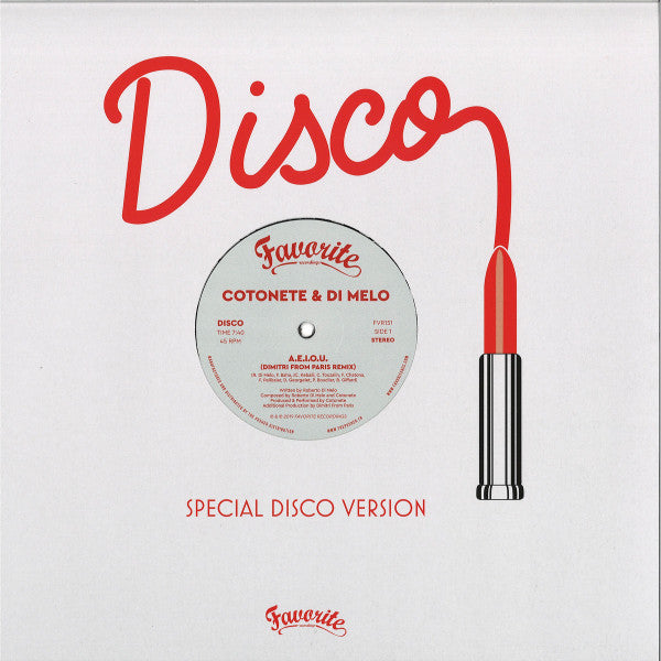COTONETE & DI MELO : A.E.I.O.U. [Favorite Recordings]