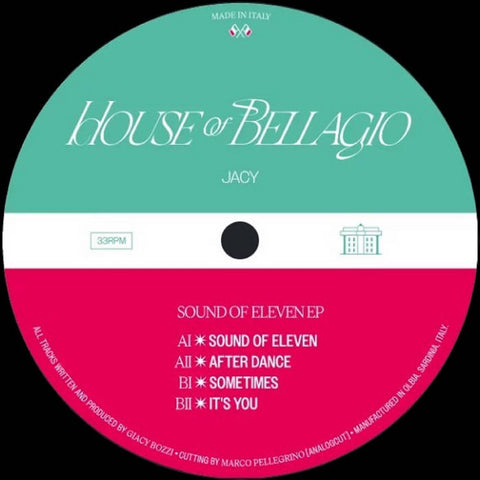 JACY : SOUND OF ELEVEN [House Of Bellagio]