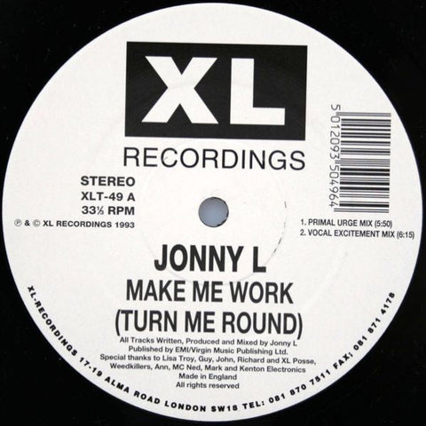 JONNY L : MAKE ME WORK [XL]