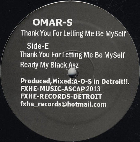 OMAR S : THANK YOU FOR LETTING ME BE MY SELF [FXHE]