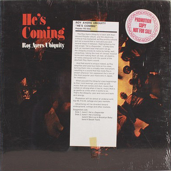 ROY AYER'S UBIQUITY : HE'S COMING - RADIO PROMO EDITION [Polydor]