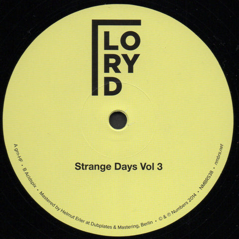 LORY D : STRANGE DAYS VOL.3 [Numbers]