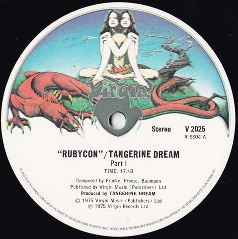 TANGERINE DREAM : RUBYCON [Virgin]
