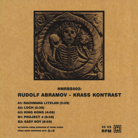 RUDOLF ABRAMOV : KRASS KONTRAST [ Höga Nord Rekords ]