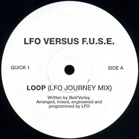 LFO VERSUS F.U.S.E ( RICHIE HAWTIN ) : LOOP  [ Not On Label ]