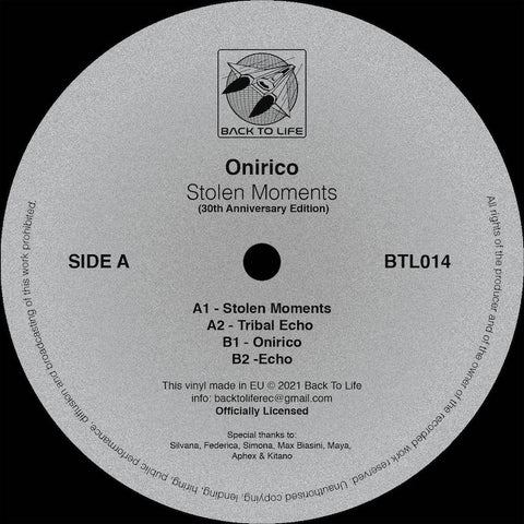 ONIRICO : STOLEN MOMENTS 30th ANNIVERSARY EDITION [Back To Life / UMM]