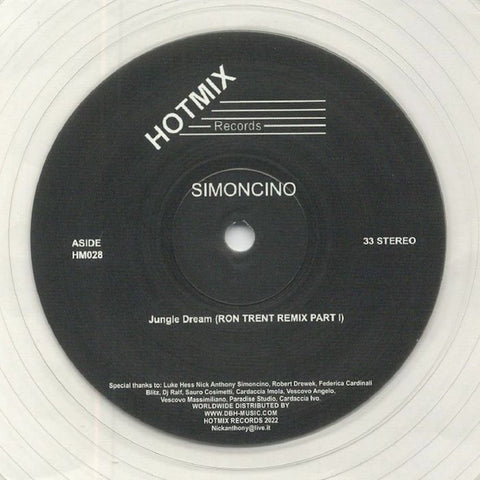 SIMONCINO : JUNGLE DREAM - RON TRENT REMIXES  [Hot Mix]