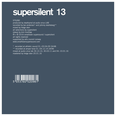 SUPERSILENT 13 [ Smalltown Supersound ]