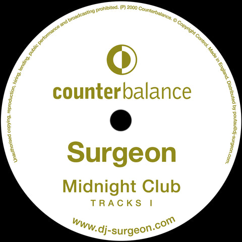 SURGEON : MIDNIGHT CLUB TRACKS 1 [ Counterbalance ]