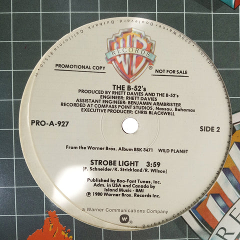THE B-52'S : GIVE ME BACK MY MAN / STROBE LIGHT [Warner Bros.]