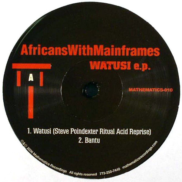 African With Main Frames Watusi Mathematics