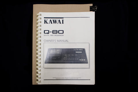 KAWAI Q-80 [ Operator's Manual ]