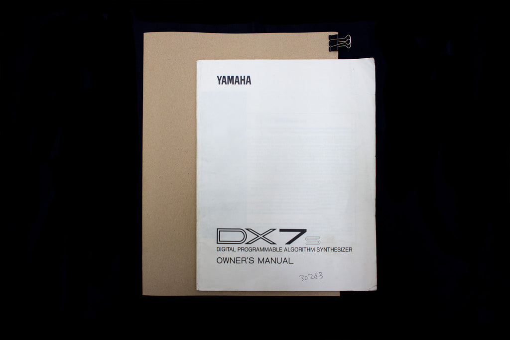 YAMAHA DX7s [ Operator's Manual ]